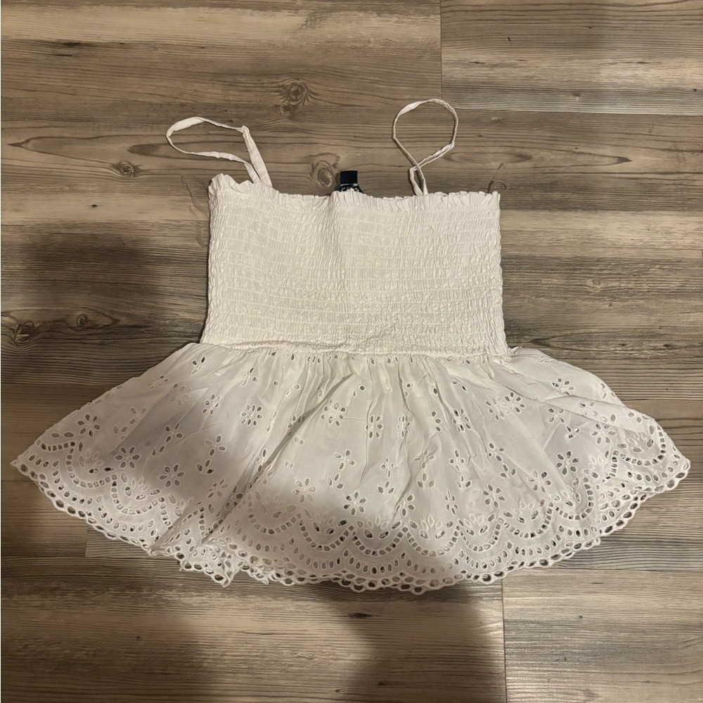 American Eagle Outfitters White Eyelet Top